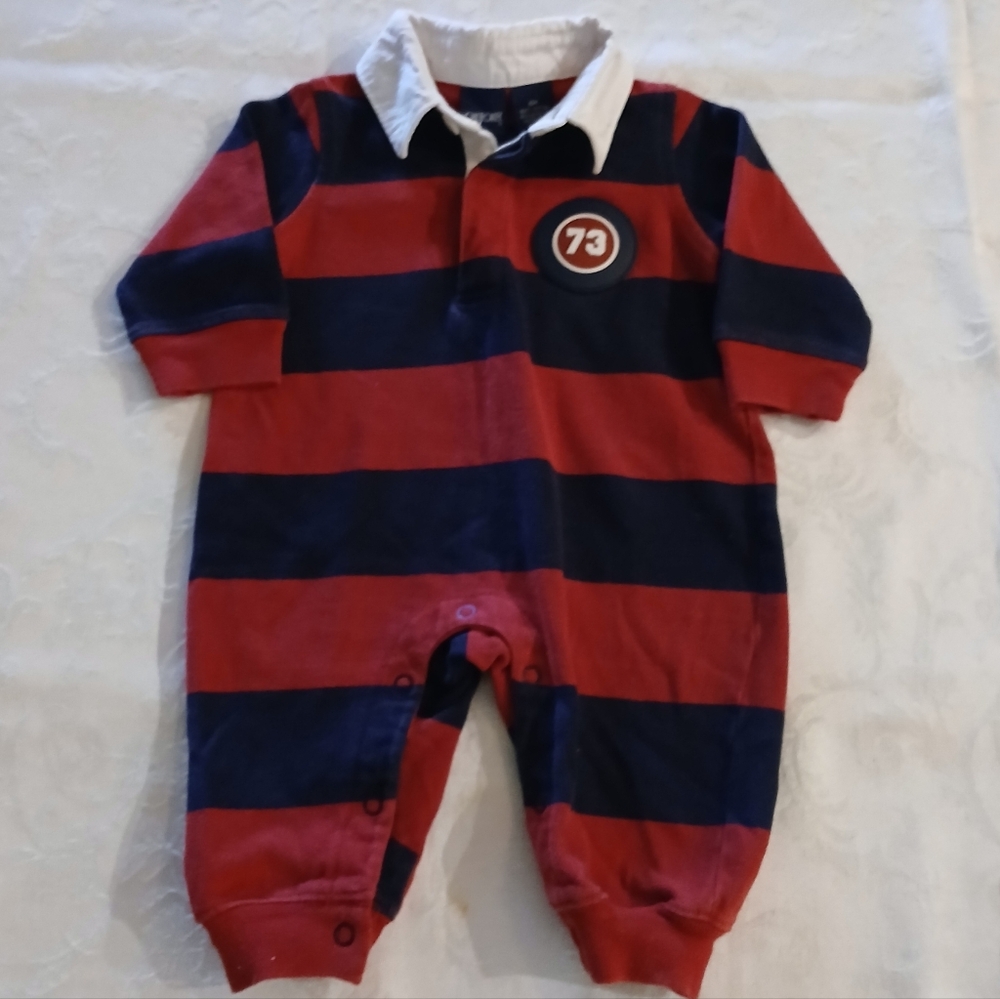 Cherokee Red and Blue Rugby Footies with Soft Fabric